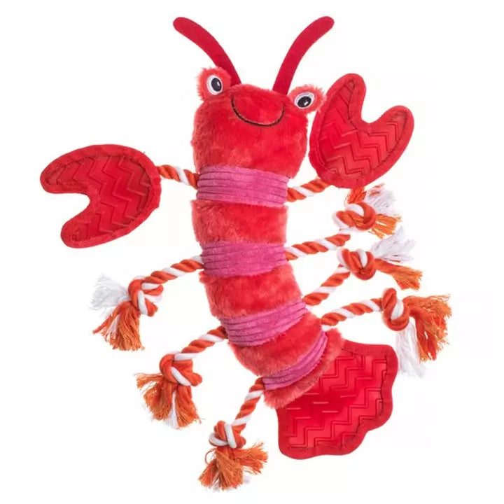House of Paws Lobster Dog Toy – Squeaky Rope