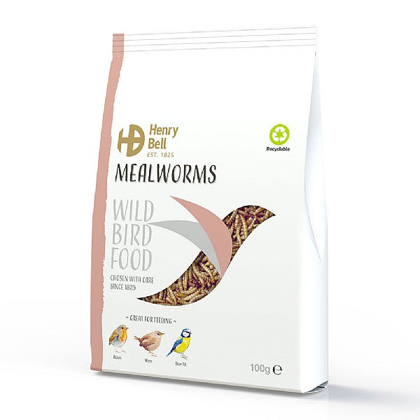 Henry Bell Mealworms for Wild Birds 100g