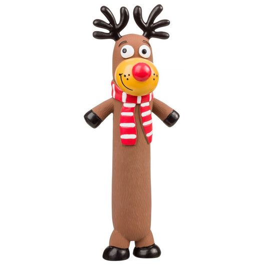Squeaky Rubber Reindeer Christmas - House of Paws