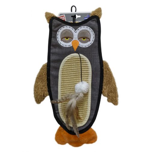 Owl Scratch & Crinkler Toy - Cat