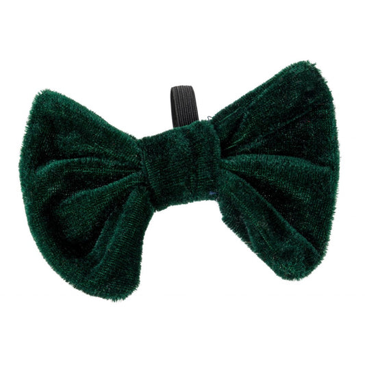 House of Paws Christmas Emerald Green Velvet Bow Tie