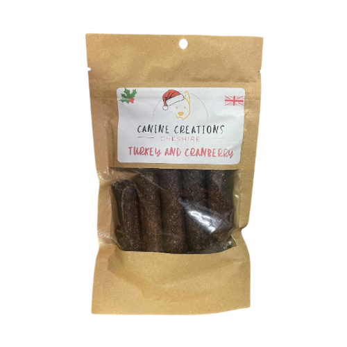 Canine Creations Cheshire - Turkey and Cranberry Sausages